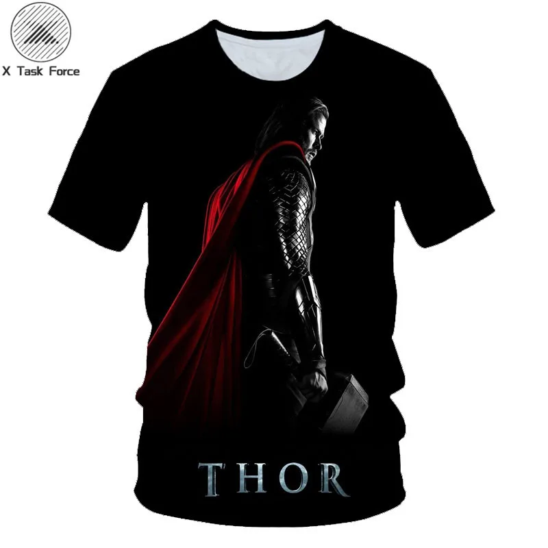 

3D Super Hero Marvel Avengers Thor The Dark World Loki 3D Print T-shirt Top Tees Print Tshirt Short Sleeve O-Neck T shirt S-6XL