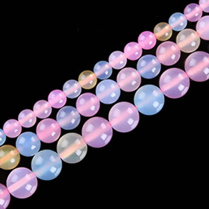 

6-12mm Round Mogan Dyed Jades Beads For Jewelry Making Beads Bracelets For Women Gift 15'' Needlework DIY Beads Trinket