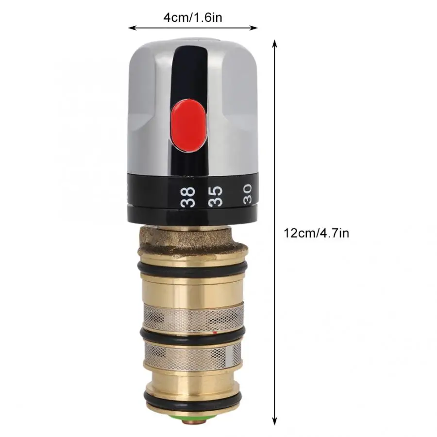 Медный термостатический смесительный клапан для душа контроль температуры душа клапан для смесителя G1/2 аксессуары для ванной комнаты