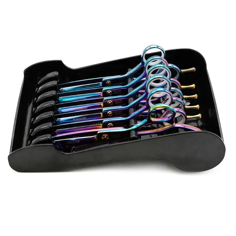 

Professional Hairdressing Scissors Holder Stand Case Salon Hairdresser Scissors Hair Clips Storage Box Pot Clips Scissors Holder