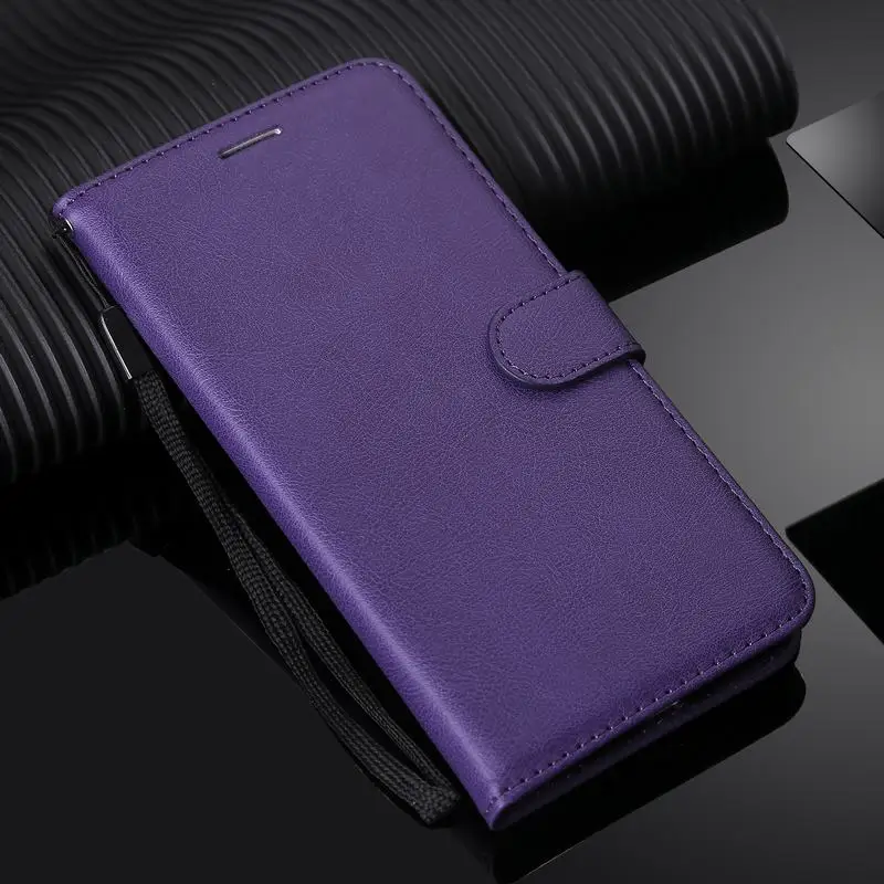 Кожаный чехол-кошелек для samsung A5 чехол для samsung A5 роскошный флип-чехол для телефона для samsung Galaxy A5 чехол A510 A520 - Цвет: Purple Case