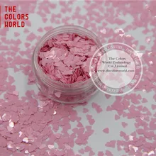 TCH304 3,0 мм Размер устойчив к растворителям мате цвета блестка в форме сердца для лака для ногтей, дизайна ногтей или другого DIY украшения