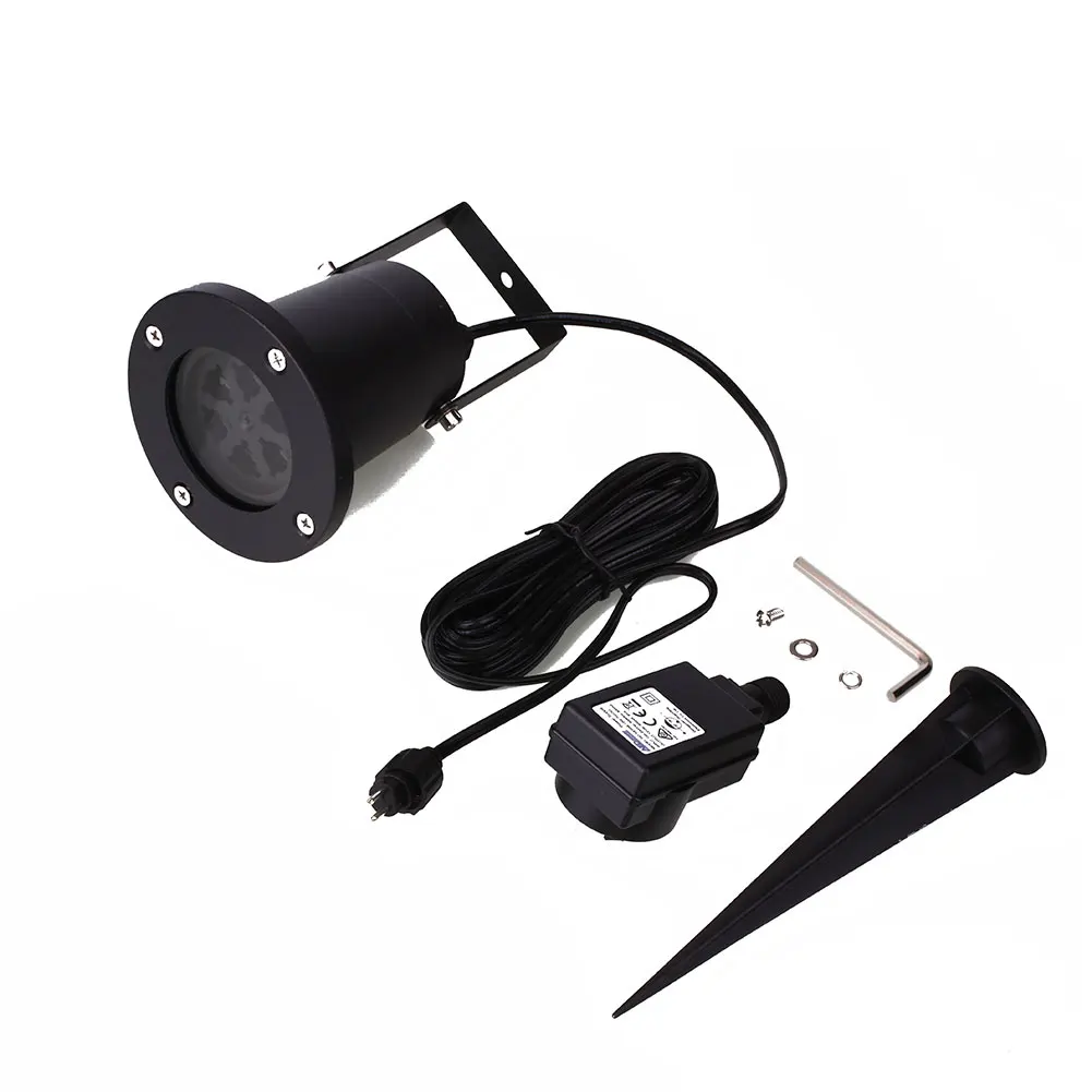 

Moving Sparkling LED Snowflake Landscape Laser Projector Wall Lamp Xmas Light!!