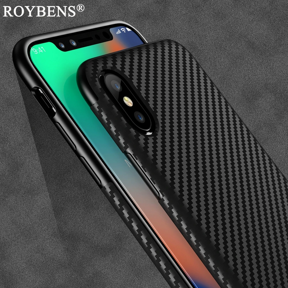 Чехол для Apple IPhone X Ультратонкий матовый из углеродного волокна чехол iPhone 7 8 6 S Plus p