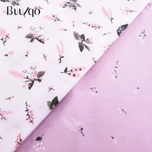 Buulqo горячая Распродажа, детская саржевая хлопковая ткань с цветочным принтом, Лоскутная Ткань, сделай сам, швейная стеганая одежда, материал 50*40 см