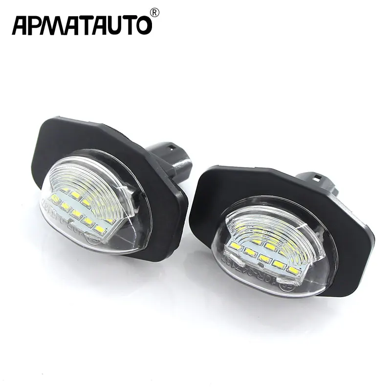 

2X canbus Car LED License Plate Lights 12V LED Number Plate Lamp For Toyota Corolla Auris Alphard Sienna Wish Scion XB XD Urban