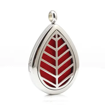 

New Design Stailess Steel Perfume Locket Pendant Aromatherapy Aroma Essential Oil Diffuser Pendant Locket Necklace Pendant
