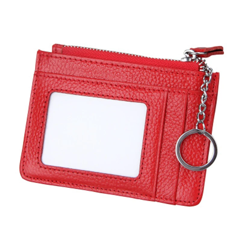 

Anti Rfid Lock Bank Card Holder Wallet Casual Genuine Leather Blocking Reader Id Bank Card Case Protection Metal Credit Holder