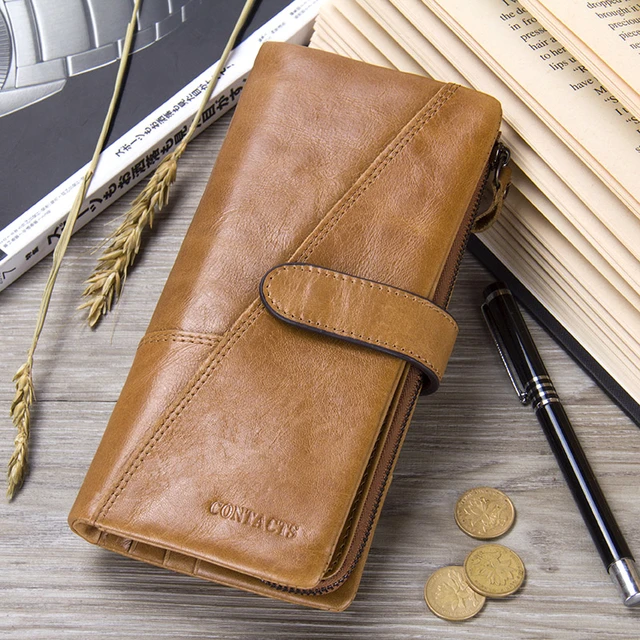 Luxury Genuine Leather with High-End Design Long Wallet