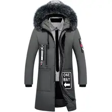 Мужская меховая парка, Толстая теплая зимняя мужская куртка, свободная верхняя одежда, пуховая подкладка, пальто, парки, деловая мужская повседневная одежда размера плюс