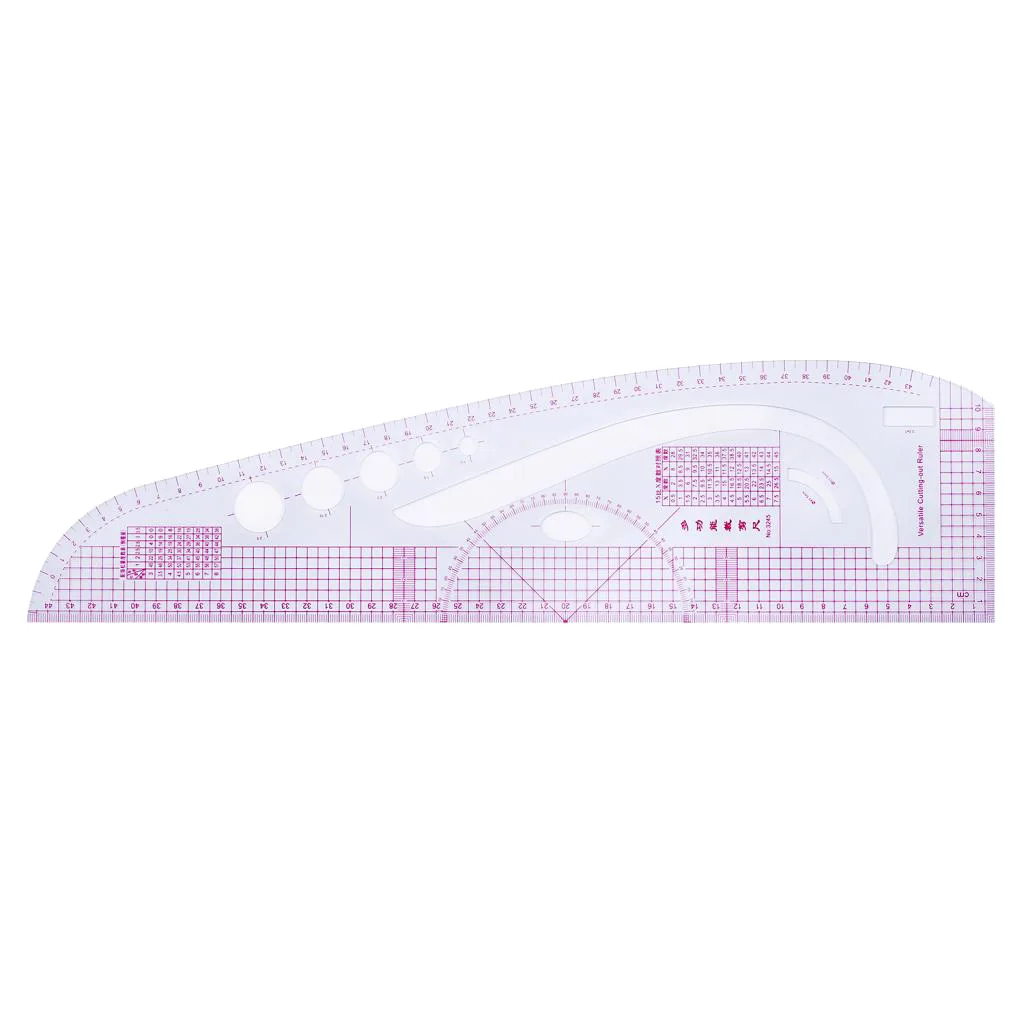7Pcs French Metric Ruler Plastic Curve Shaped Grading Rulers for Sewing Dressmaking Pattern Design Clothing Drawing Template