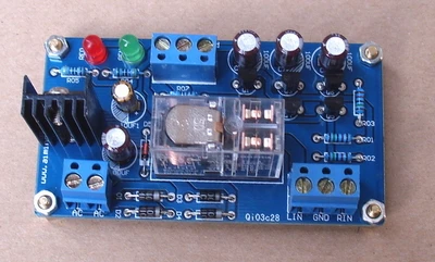 

G2R-2 7812 three-terminal regulator speaker protection board Used amplifier board finished