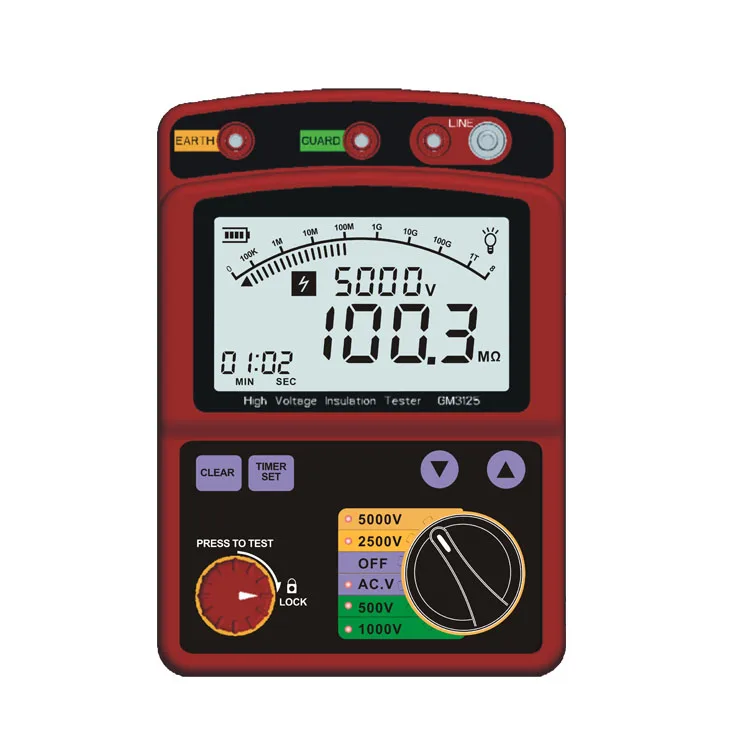 

Digital High Voltage Insulation Tester Protable High Voltage Insulation Meter GM3125