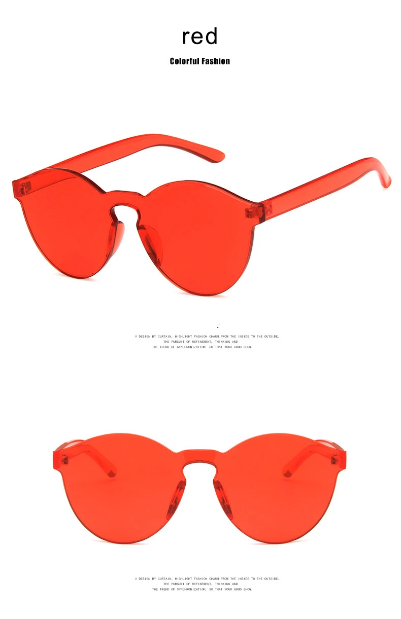 2019 New Trend Ladies Sunglasses Transparent Frameless Sunglasses Fashion Personality Sunglasses UV400