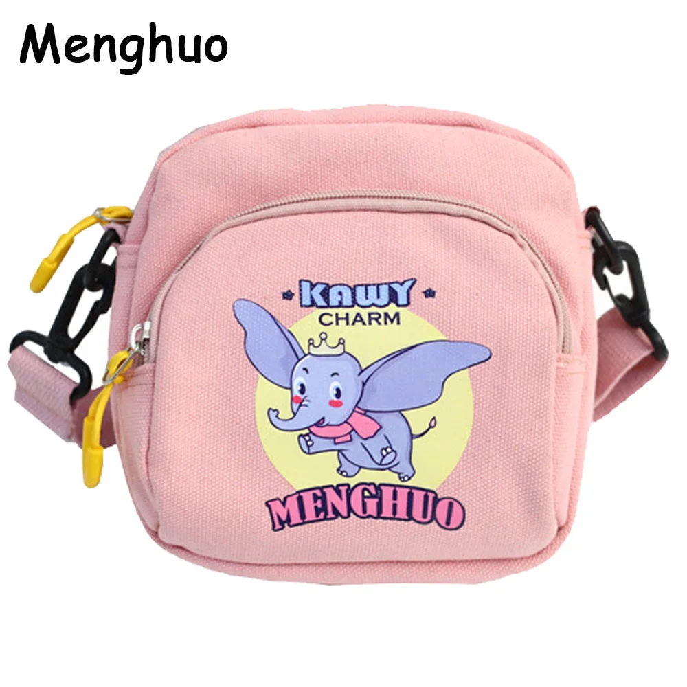

Menghuo 2019 Canvas Handbags Women Shoulder Bags Cartoon Print Little elephant Bags for Women Crossbody Bags Female Shoulder Bag