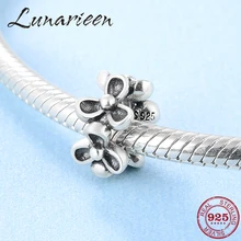 925 пробы серебряные маленькие и стильные ажурные аксессуары DIY бусины подходят к оригинальному браслету Pandora для изготовления ювелирных изделий
