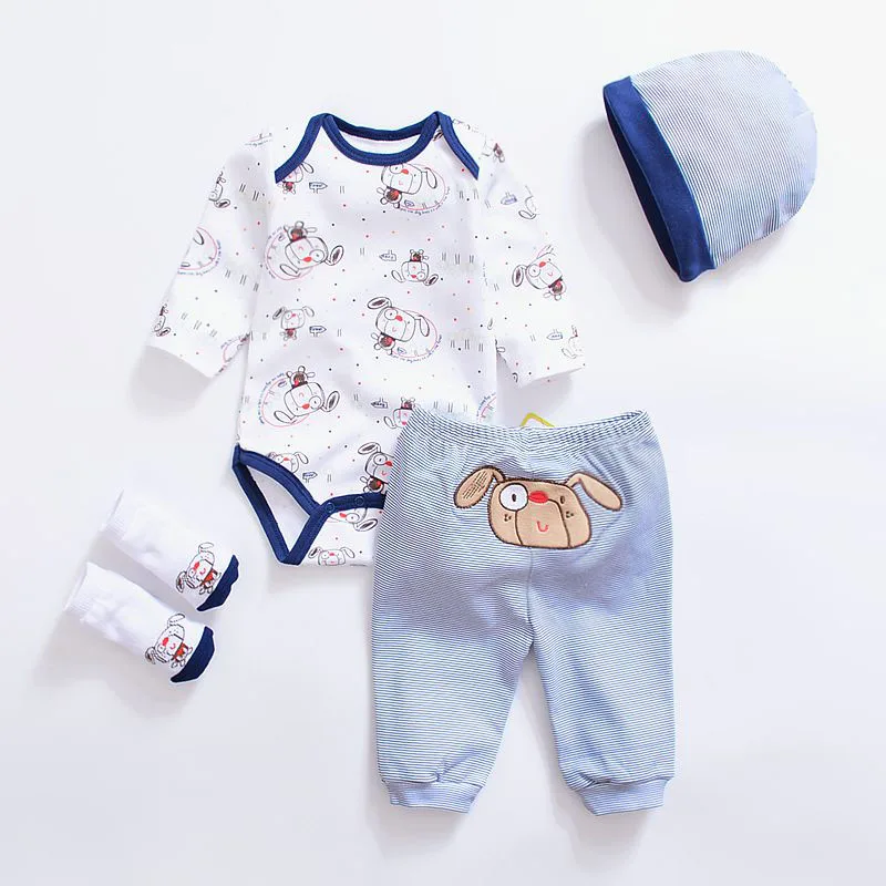 Baby Clothing Sets Newborn Baby Boys Clothes Cotton Long Sleeve Oneck