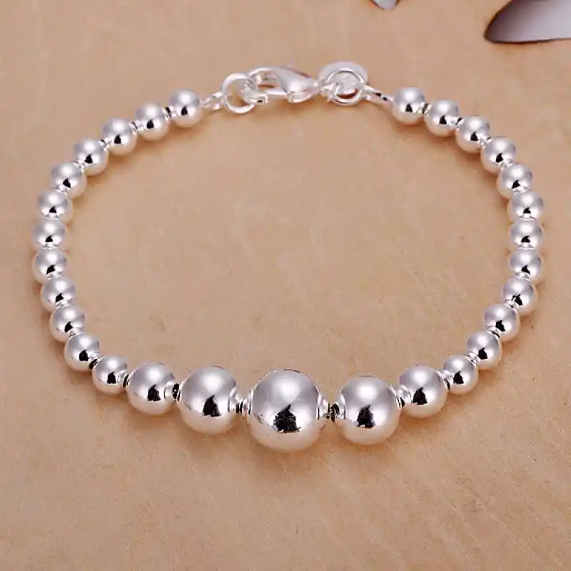 

hot selling Vintage Love silver Size beads men bracelet fashion jewelry SMTH165