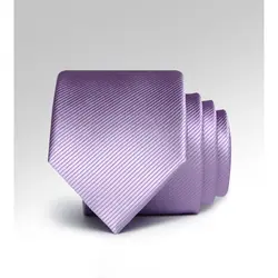 Новый Для мужчин S Галстуки Повседневное 6 см тонкий Галстуки для Для мужчин Фиолетовый Элегантный шеи Галстуки Тощий Полосатый
