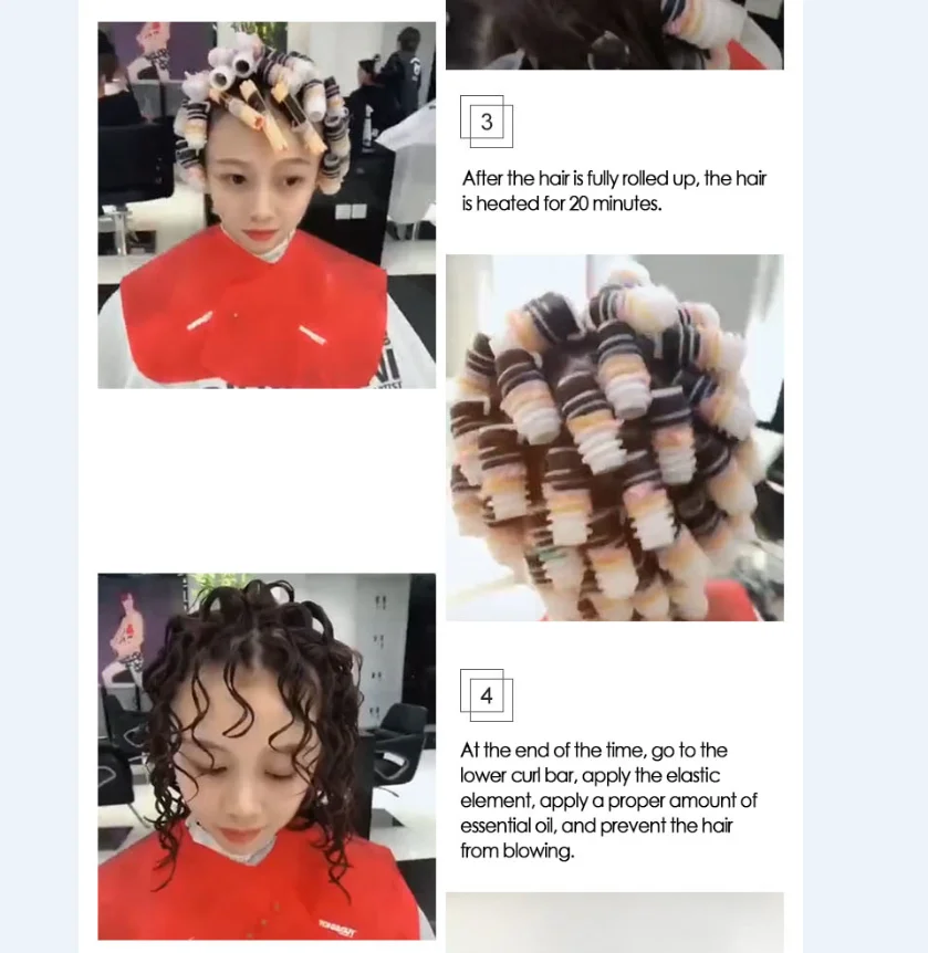 30 PCS Lady Magic Plastic Hair Curler Roller Curl Hair Bendy Rollers DIY Hair Curlers Tool Styling Rollers Hair Curling