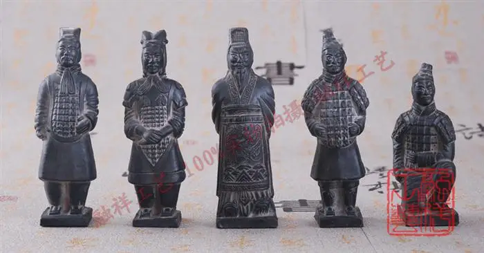 Da Qin терракотовые армейские воины и лошади поделки украшение ручной работы