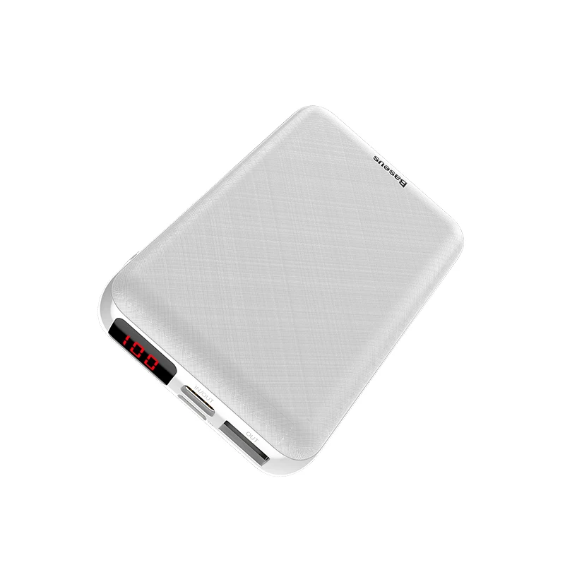 Baseus Mini 10000 мАч Внешний аккумулятор для iPhone usb type-C PD Быстрая зарядка внешний аккумулятор для iPhone 11 Pro Max внешний аккумулятор - Цвет: White Power Bank