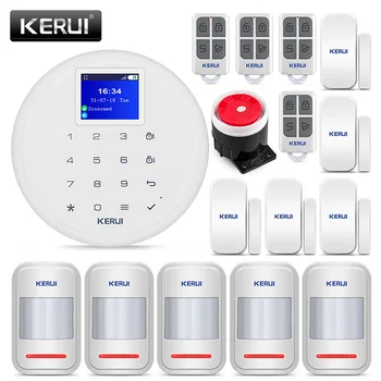 

KERUI G17 Cost effective Wireless Home Security GSM Alarm System Burglar Alarm Kits Phone IOS Android APP Control With Sensor