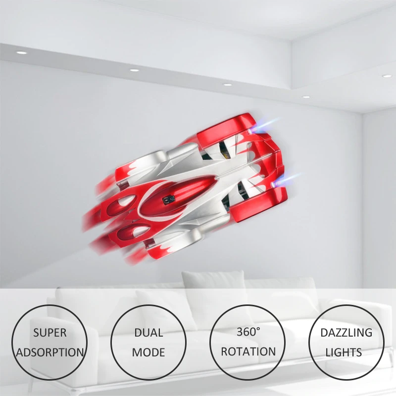  1PCs RC car Remote Control Climbing RC Car with LED Lights 360 Degree Rotating Stunt Toys Machine W