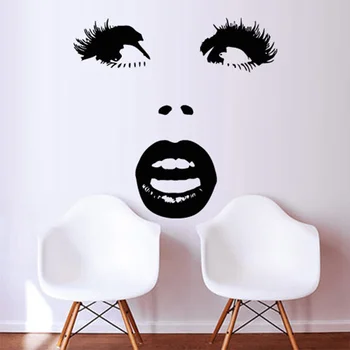 

Details about Wall Decal Sticker Vinyl Girl Face Lips Sexy Eyes Beauty Salon 20inchx35inch