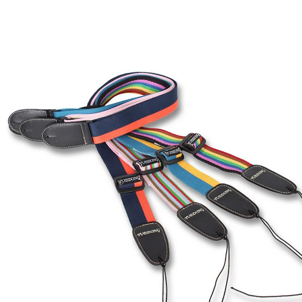 Tooyful Durable Cotton Ukulele Strap Hawaii Guitar Belt Musical Instrument Perform Accessory