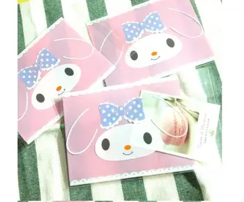 

Cartoon Pink Melody PVC Candy Biscuit Organizadores Storage Christmas Small Gift Binding Sealing Bag