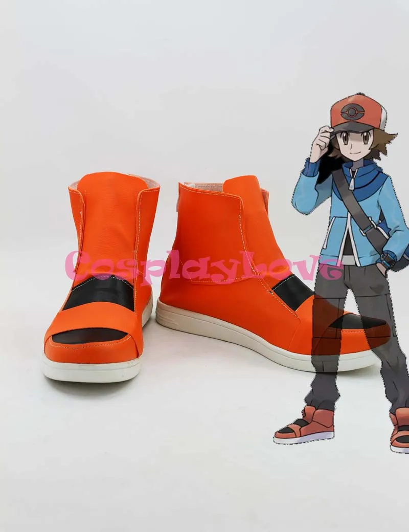 Pocket Monster Zwart en Wit Hilbert Toya Cosplay Schoenen Laarzen Hand Made Maatwerk Voor Halloween Kerst CosplayLove Pocket Monster Zwart en Wit Hilbert Toya Cosplay Schoenen Laarzen Hand Made Maatwerk Voor Halloween Kerst CosplayLove
