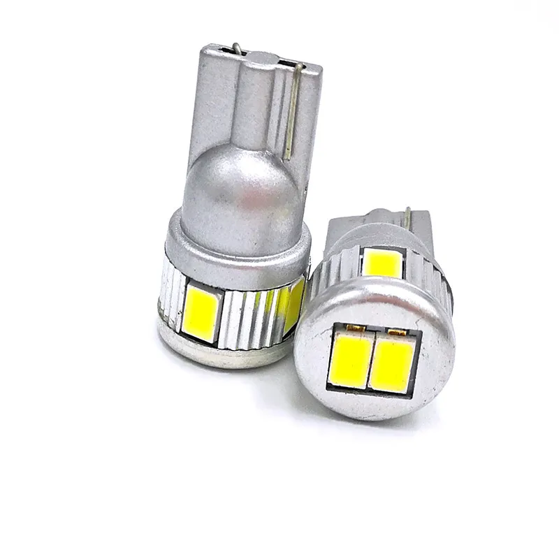 100 шт. белый T10 194 5630 6SMD светодиодный свет лампы для автомобиля замена лампы номерных знаков крыша свет лампа для чтения