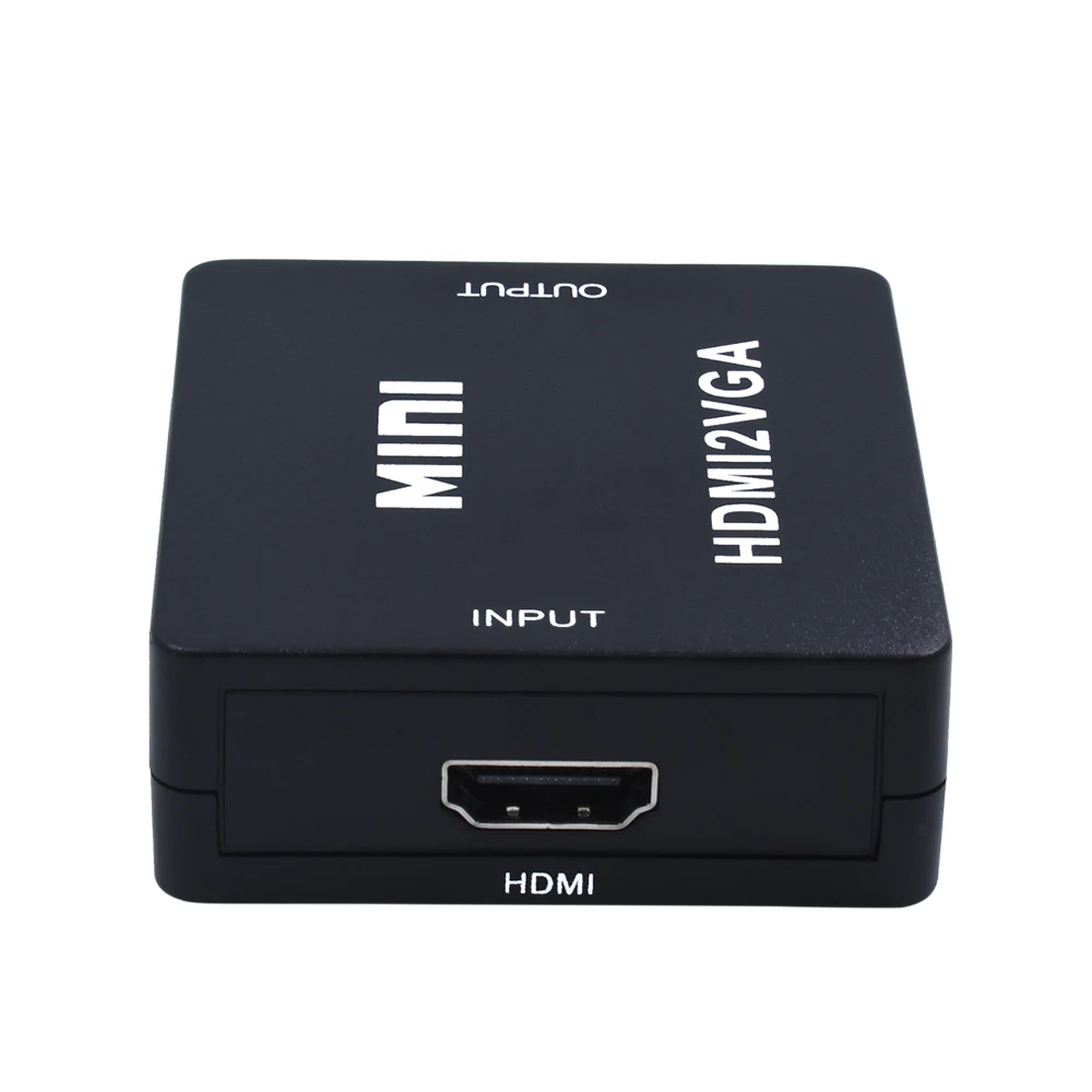 TISHRIC MINI HDMI в VGA конвертер адаптер HD1080P HDMI2VGA с аудио питание для Xbox DVD PS3 проектора
