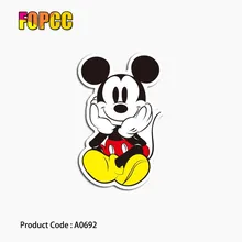 Dessin animé autocollants Mickey intéressant souris boîtes ordinateur portable guitare bagages vélo moto étanche belle valise mignon enfant(China)
