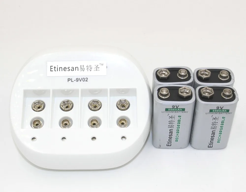 4 шт. перезаряжаемые литий ионные аккумуляторы 9 в 550 мАч|battery 4|battery battery batterybatteries