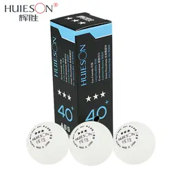 Huieson 3 шт./упак. профессиональный настольный теннис шары Пластик мячик для пинг-понга 40 + мм 3 звезды Новый Материал ABS Настольный теннис