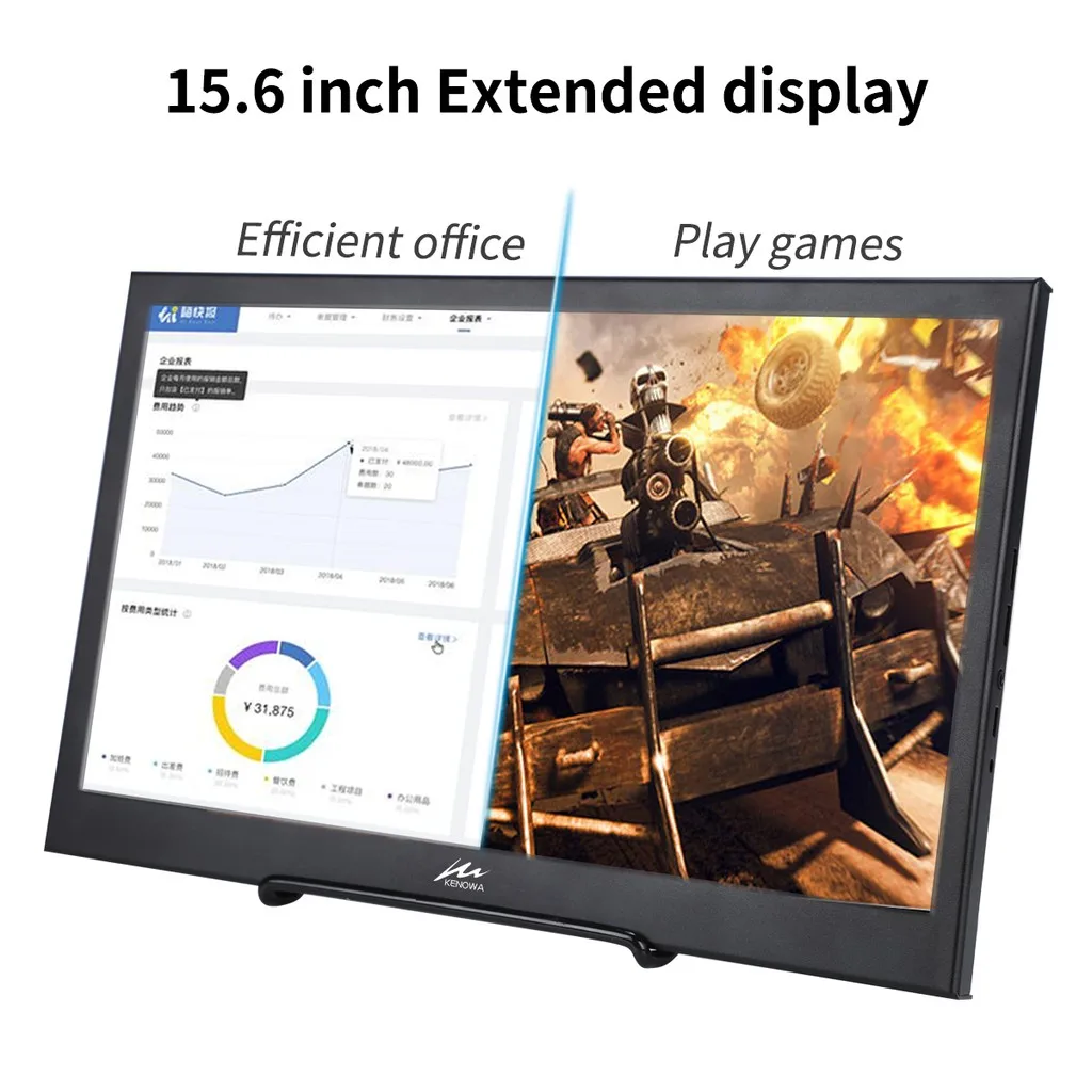 15 6 inch Portable LCD Monitor PC 1920x1080 60Hz HDMI PS3 PS4 Xbox360 1080P IPS LCD