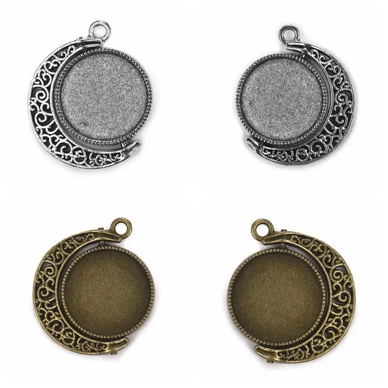 15 x Stainless Steel Cabochon 18mm 