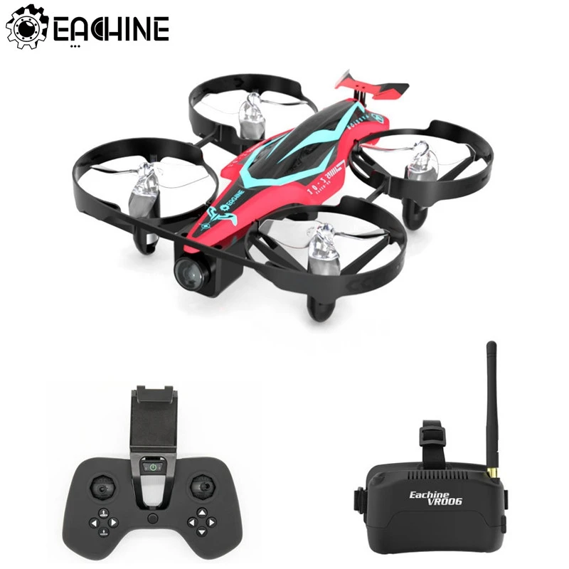 

Eachine E013 Plus Micro FPV Racing Drone Anti-Turtle Mode w/ 5.8G 48CH 1000TVL Camera VR006 Goggles