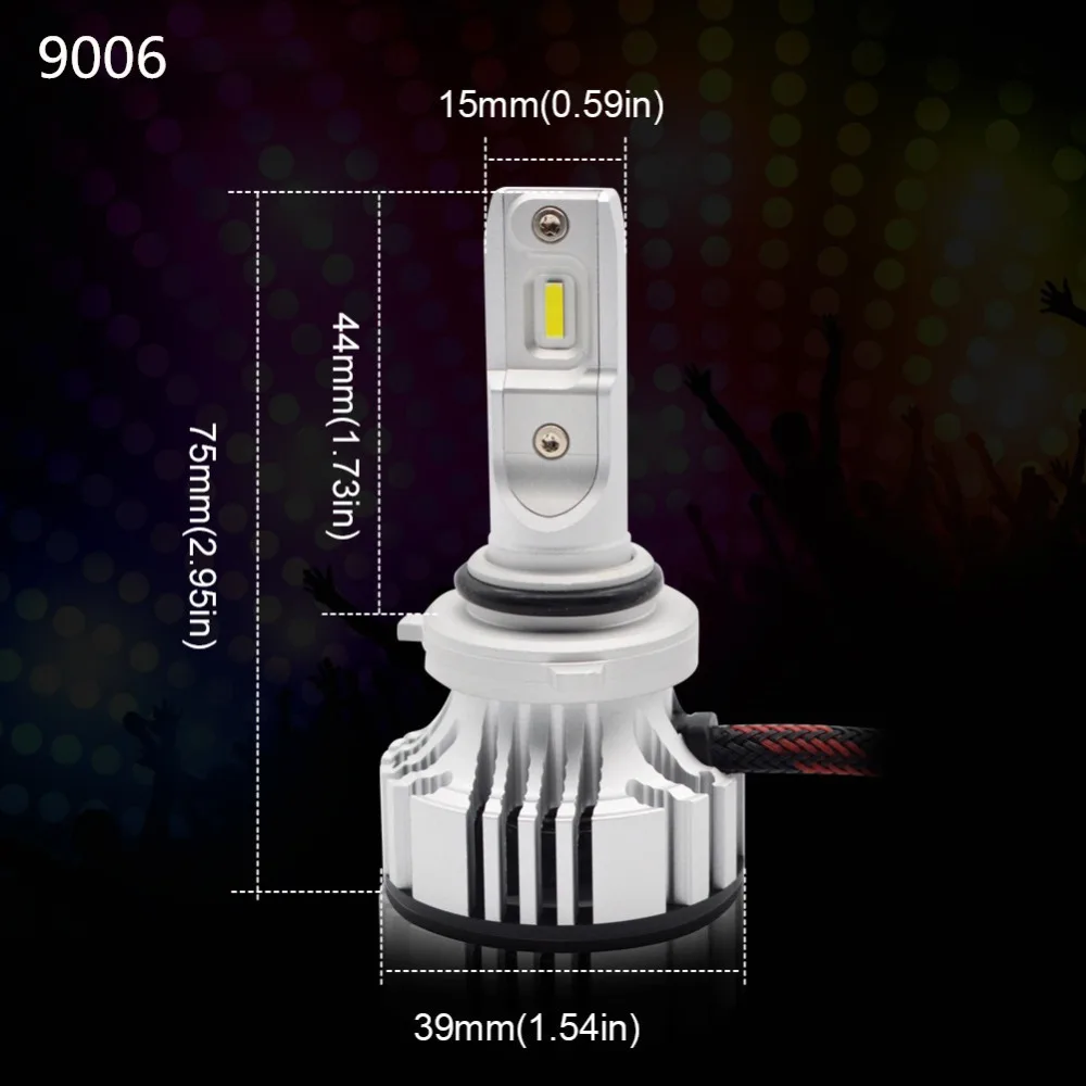 Safego 36 Вт H8 H9 H11 H4 Hi/Lo H7 комплект автомобильных светодиодных фар лампы 9005 9006 4 супер яркий светодиодный авто лампы белого цвета 6000K