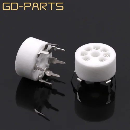 GD-PARTS B7G PCB 마운트 7 핀 세라믹 진공관 소켓, 6AU6 EF95 6C4 6X4 6066 6AQ5 6AV6 50C5 Hifi 빈티지 튜브 AMP DIY용 5