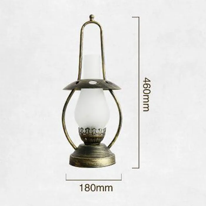 Скандинавское матовое стекло, ретро керосиновая лампа, бронзовая металлическая основа для спальни, прикроватная Винтажная настольная лампа для кабинета, лампа для чтения