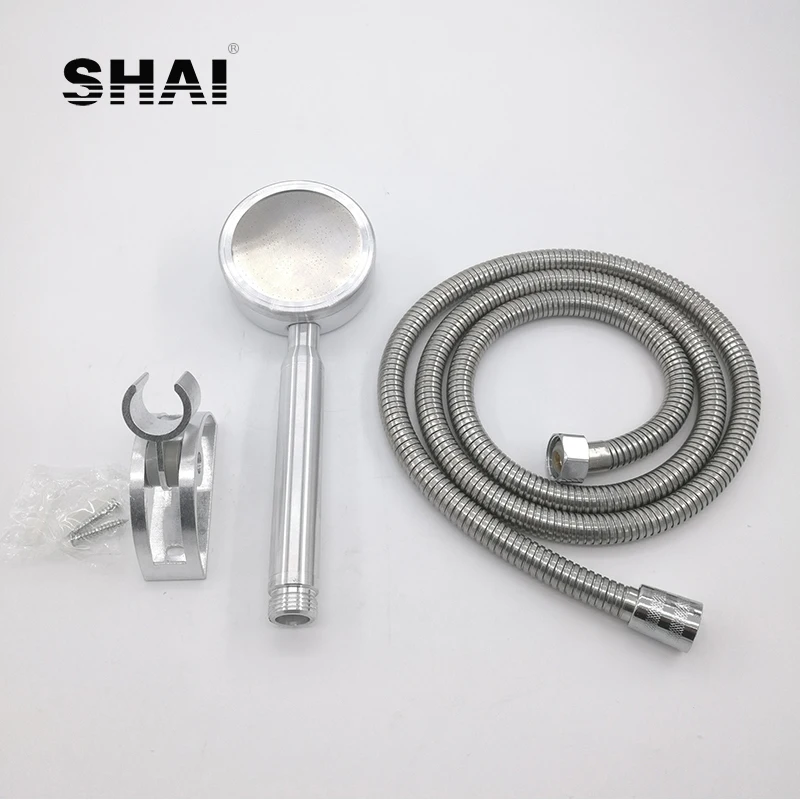 

SHAI Saving Water Shower Head Set Bathroom Accessories Good Qulity 1.5 M Hose Hand Shower Holder Nozzle Spray Type Bathtub Mixer
