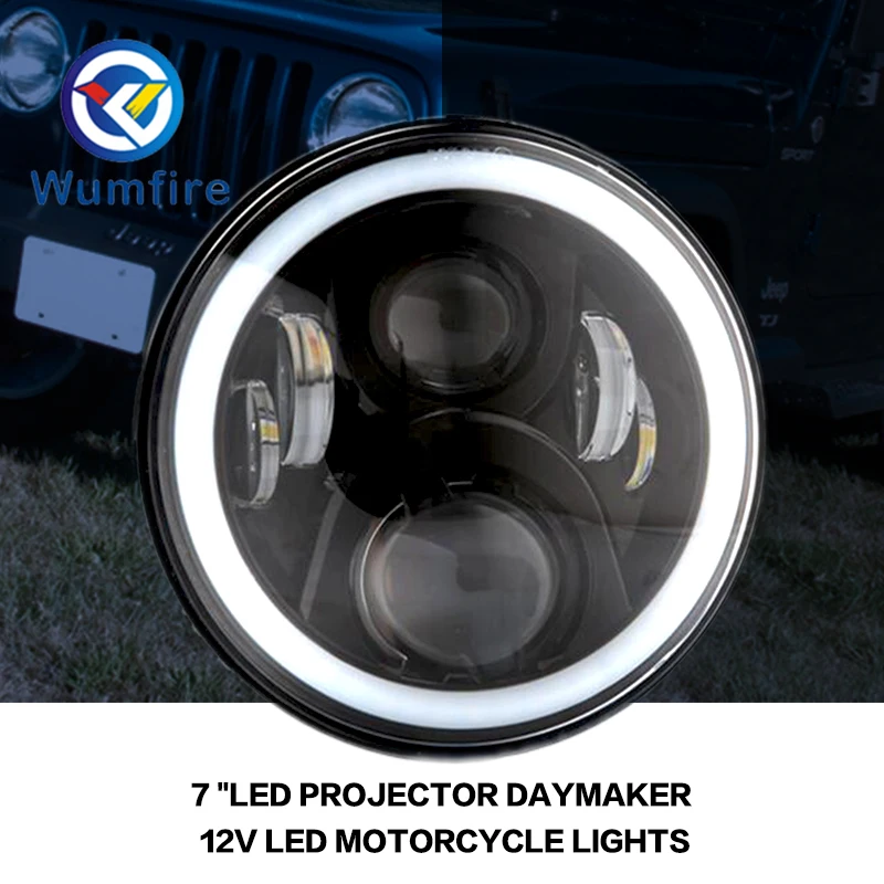 

7 "Motorcycle LED Headlight Replacement LED Lighting Projector 7 Inch LED Projector For Harley Davidson
