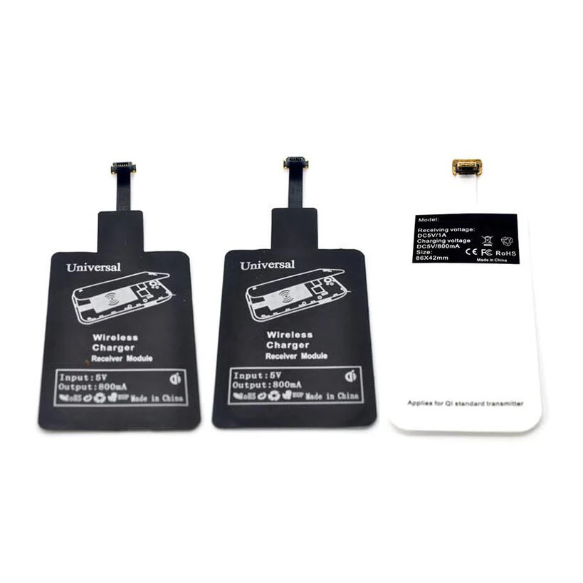 

Slim Qi Wireless Charger Receiver Fast Charging Receiver for iphone 5 6 s 6plus 7 7plus Type-C/Android Wireless Charger Pad Coil