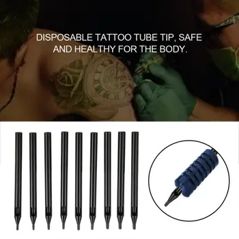 

9 Types 50Pcs Disposable Tattoo Tube Black Tattoo Nozzle Tip For Long Needles