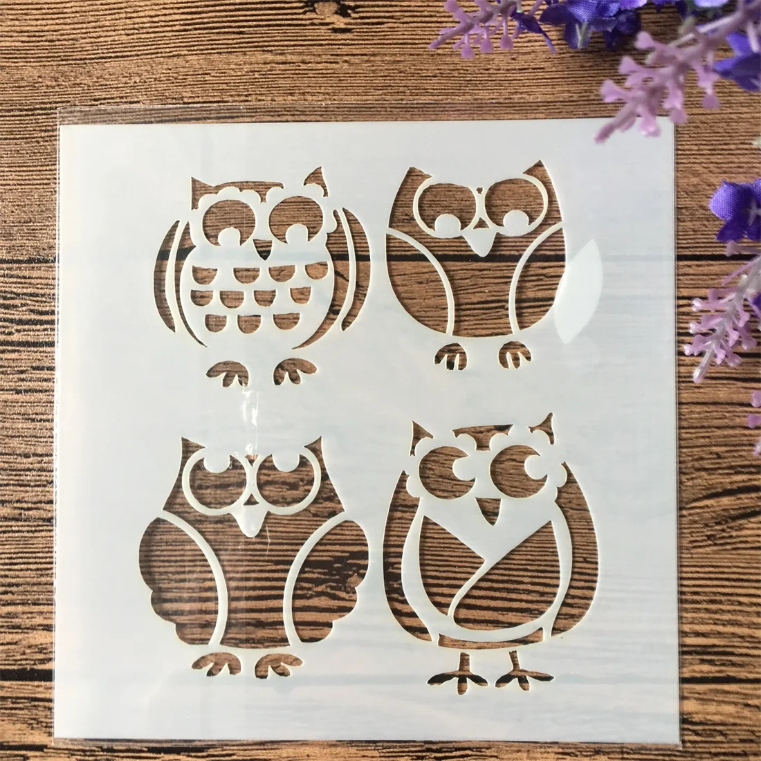 

2019 Cartoon Owl 13cm DIY Craft Layering Stencils Wall Painting Scrapbooking Stamping Embossing Album Decorative Card Template