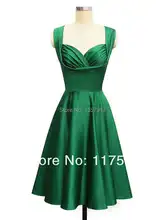 Wunderschöne 1950er jahren stil smaragdgrün knielangen short cocktailkleid abendkleid short kostenloser versand