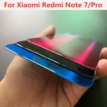 Стеклянная крышка батареи чехол запасные части для Xiaomi Redmi Note 7/Pro батарея задняя панель Крышка корпуса телефона